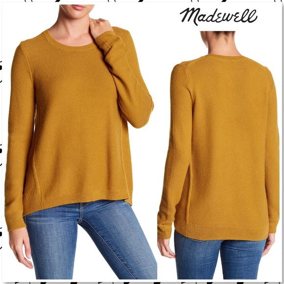 Madewell Sweaters - ⬇️$38 Madewell Riverside Textured Sweater Mustard